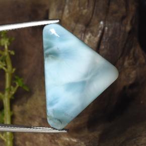 24,61 ctw natürlicher blauer Larimar, Trillion, Lichtundurchlässig