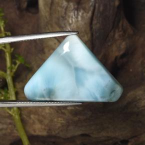 24,61 ctw natürlicher blauer Larimar, Trillion, Lichtundurchlässig