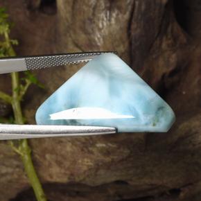 24,61 ctw natürlicher blauer Larimar, Trillion, Lichtundurchlässig