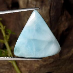 25,27 ctw natürlicher blauer Larimar, Trillion, Lichtundurchlässig