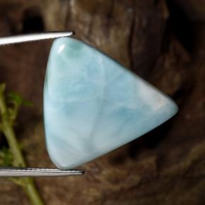 25,27 ctw natürlicher blauer Larimar, Trillion, Lichtundurchlässig