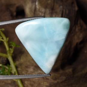 25,27 ctw natürlicher blauer Larimar, Trillion, Lichtundurchlässig