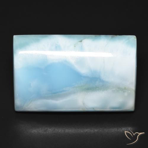 56.47ct Natürlicher hellblau Larimar, Baguette, Lichtundurchlässig