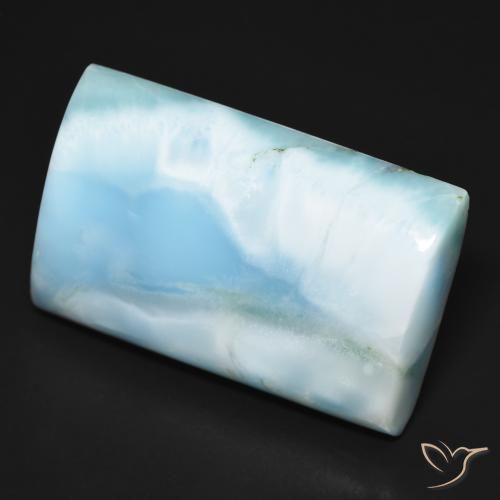 9,17 ctw natürlicher hellblau Larimar, Baguette, Lichtundurchlässig