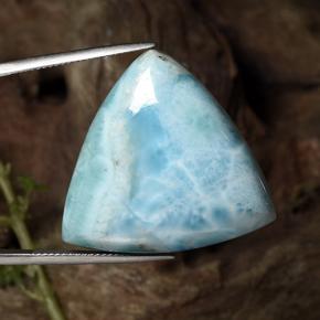 46,87 ctw natürlicher blauer Larimar, Trillion, Lichtundurchlässig