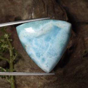 46,87 ctw natürlicher blauer Larimar, Trillion, Lichtundurchlässig