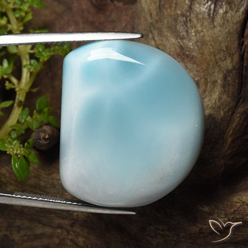 44.58ct Natürlicher Hellgrünliches Blau Larimar, Fantasie, Lichtundurchlässig