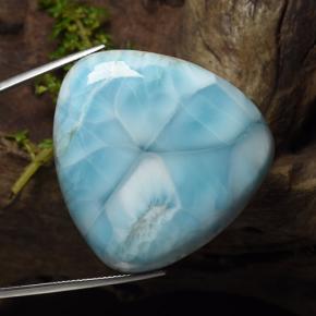 9,17 ctw natürlicher Hellgrünliches Blau Larimar, Trillion, Lichtundurchlässig