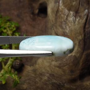 15,43 ctw natürlicher blauer Larimar, Oval Schliff, Lichtundurchlässig
