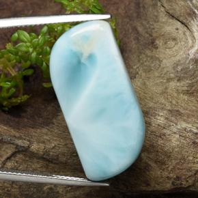 20,35 ctw natürlicher blauer Larimar, Fantasieschliff, Lichtundurchlässig