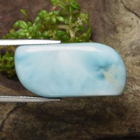 20,35 ctw natürlicher blauer Larimar, Fantasieschliff, Lichtundurchlässig