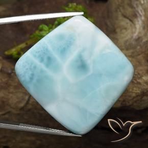 9,17 ctw natürlicher Meeresschaum Blau Larimar, Fantasie, Lichtundurchlässig