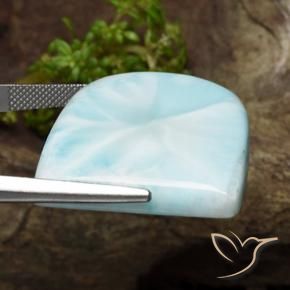 9,17 ctw natürlicher Hellgrünliches Blau Larimar, Fantasie, Lichtundurchlässig