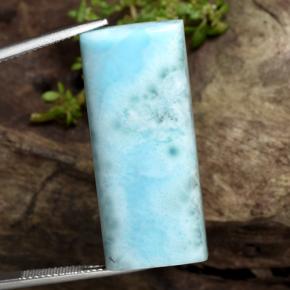9,17 ctw natürlicher hellblau Larimar, Baguette, Lichtundurchlässig