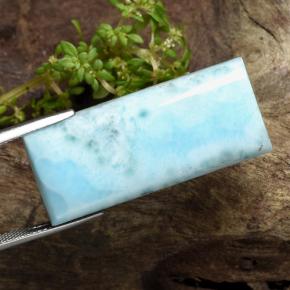 9,17 ctw natürlicher hellblau Larimar, Baguette, Lichtundurchlässig