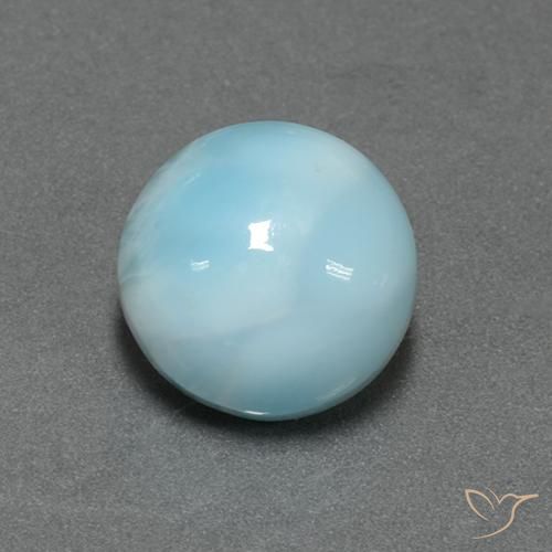 9,17 ctw natürlicher hellblau Larimar, Runden, Lichtundurchlässig