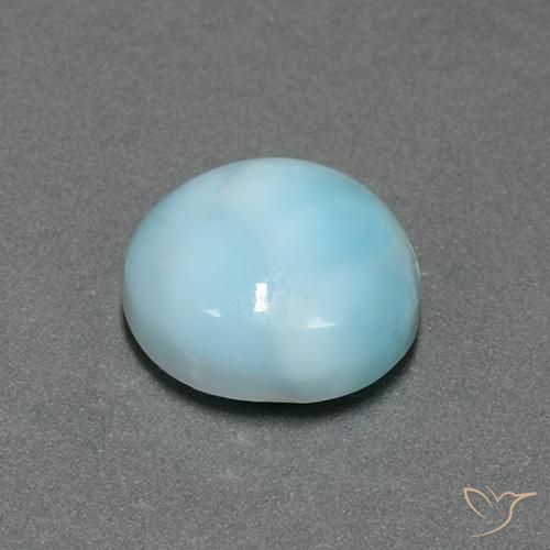 9,17 ctw natürlicher hellblau Larimar, Runden, Lichtundurchlässig