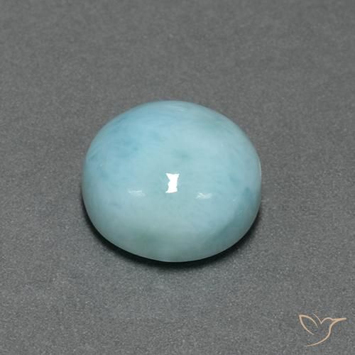 9,17 ctw natürlicher hellblau Larimar, Runden, Lichtundurchlässig