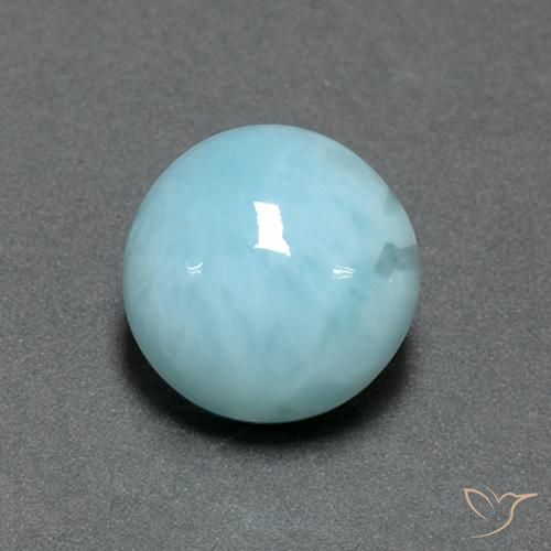 9,17 ctw natürlicher hellblau Larimar, Runden, Lichtundurchlässig