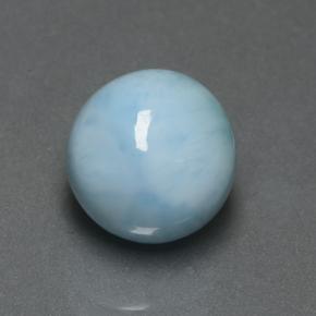 4,74 ctw natürlicher blauer Larimar, Rundschliff, Lichtundurchlässig
