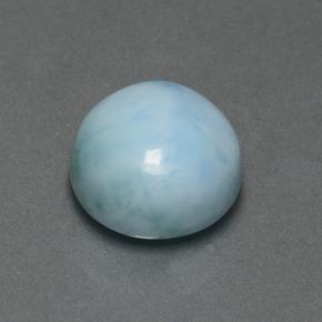 4,74 ctw natürlicher blauer Larimar, Rundschliff, Lichtundurchlässig