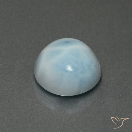 9,17 ctw natürlicher hellblau Larimar, Runden, Lichtundurchlässig