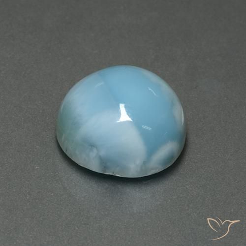 9,17 ctw natürlicher hellblau Larimar, Runden, Lichtundurchlässig