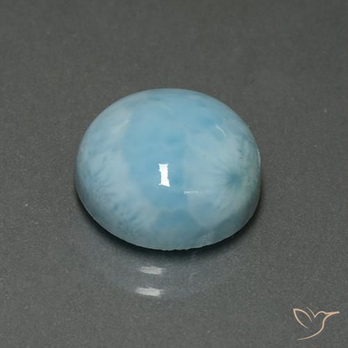 9,17 ctw natürlicher hellblau Larimar, Runden, Lichtundurchlässig