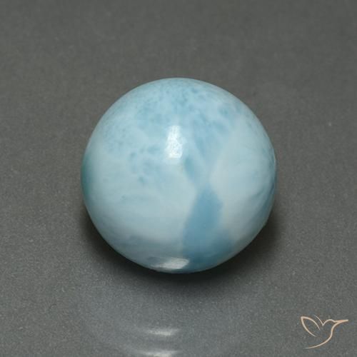 9,17 ctw natürlicher hellblau Larimar, Runden, Lichtundurchlässig