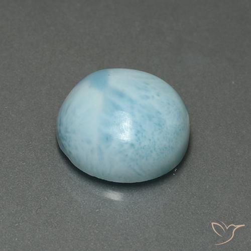 9,17 ctw natürlicher hellblau Larimar, Runden, Lichtundurchlässig
