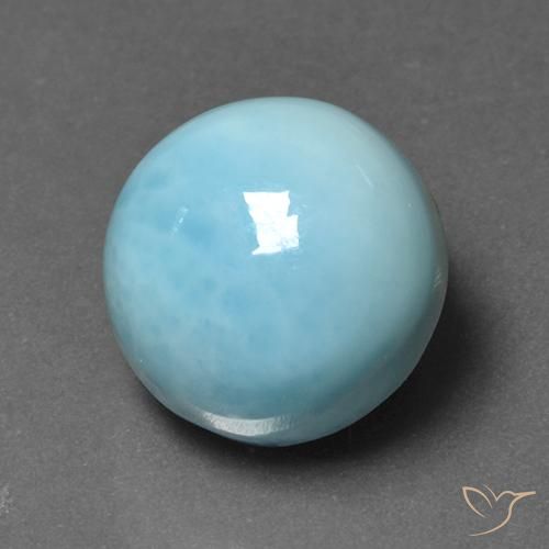 9,17 ctw natürlicher Himmerlblau Larimar, Runden, Lichtundurchlässig
