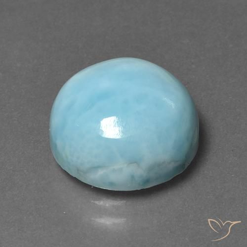 9,17 ctw natürlicher Himmerlblau Larimar, Runden, Lichtundurchlässig