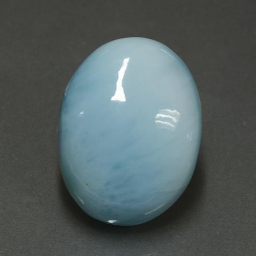 7,62 ctw natürlicher blauer Larimar, Oval Schliff, Lichtundurchlässig