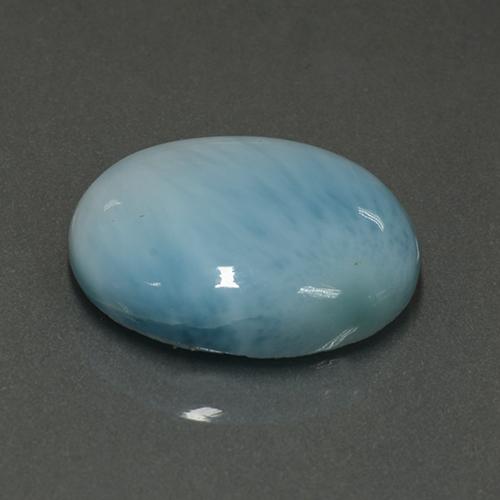 7,62 ctw natürlicher blauer Larimar, Oval Schliff, Lichtundurchlässig