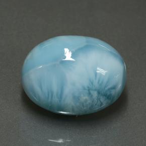 8,88 ctw natürlicher blauer Larimar, Oval Schliff, Lichtundurchlässig