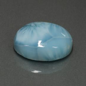 8,88 ctw natürlicher blauer Larimar, Oval Schliff, Lichtundurchlässig