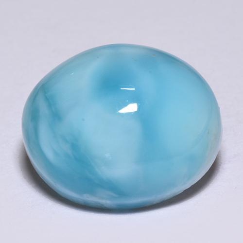 9,17 ctw natürlicher Blau Larimar, Oval Schliff, Lichtundurchlässig