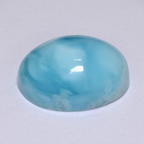 9,17 ctw natürlicher Blau Larimar, Oval Schliff, Lichtundurchlässig