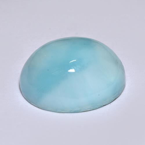 9,17 ctw natürlicher Blau Larimar, Oval Schliff, Lichtundurchlässig