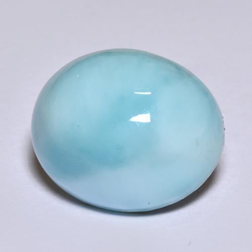 9,17 ctw natürlicher Blau Larimar, Oval Schliff, Lichtundurchlässig