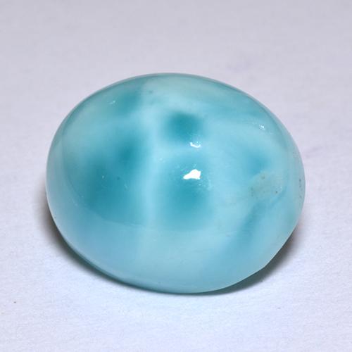 4,78 ctw natürlicher blauer Larimar, Oval Schliff, Lichtundurchlässig