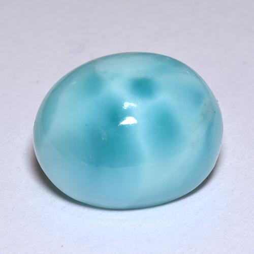 4,78 ctw natürlicher blauer Larimar, Oval Schliff, Lichtundurchlässig