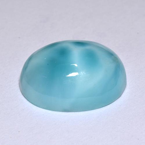 4,78 ctw natürlicher blauer Larimar, Oval Schliff, Lichtundurchlässig