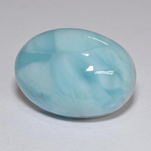9,17 ctw natürlicher Blau Larimar, Oval Schliff, Lichtundurchlässig