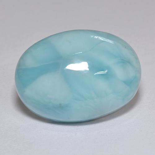 9,17 ctw natürlicher Blau Larimar, Oval Schliff, Lichtundurchlässig