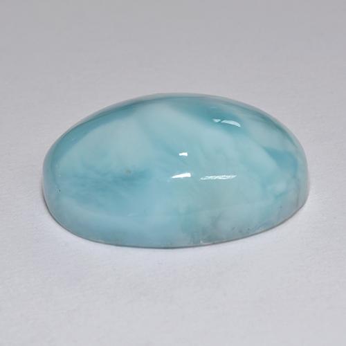 9,17 ctw natürlicher Blau Larimar, Oval Schliff, Lichtundurchlässig