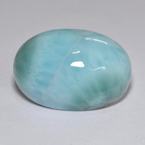 9,17 ctw natürlicher Blau Larimar, Oval Schliff, Lichtundurchlässig