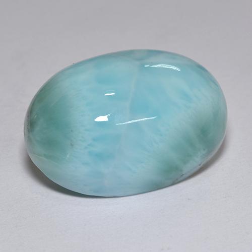 9,17 ctw natürlicher Blau Larimar, Oval Schliff, Lichtundurchlässig