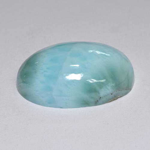 9,17 ctw natürlicher Blau Larimar, Oval Schliff, Lichtundurchlässig