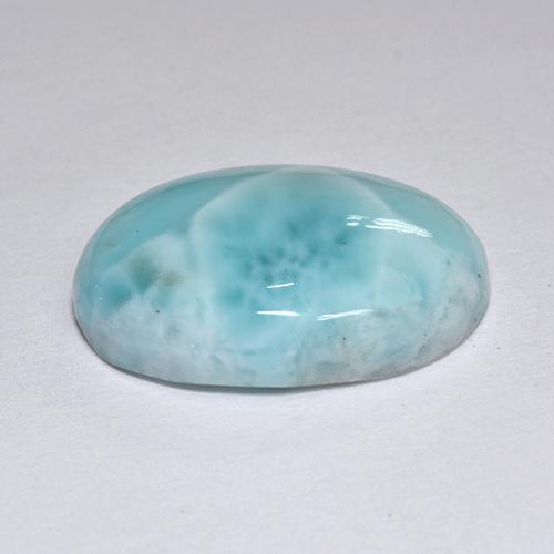 7,36 ctw natürlicher blauer Larimar, Oval Schliff, Lichtundurchlässig